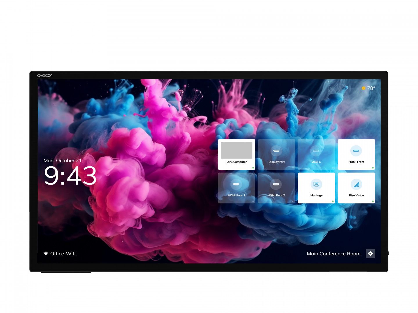 Avocor Avh-7520 - 75-Inch H Series LED Backlit LCD Display - Interactive with Multi-Touch Screen - 4K UHD (2160p) 3840 x 2160