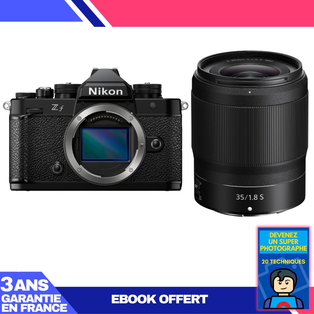 Nikon Zf Camera + 35mm f/1.8 S Lens + Ebook: Become a Super Photographer