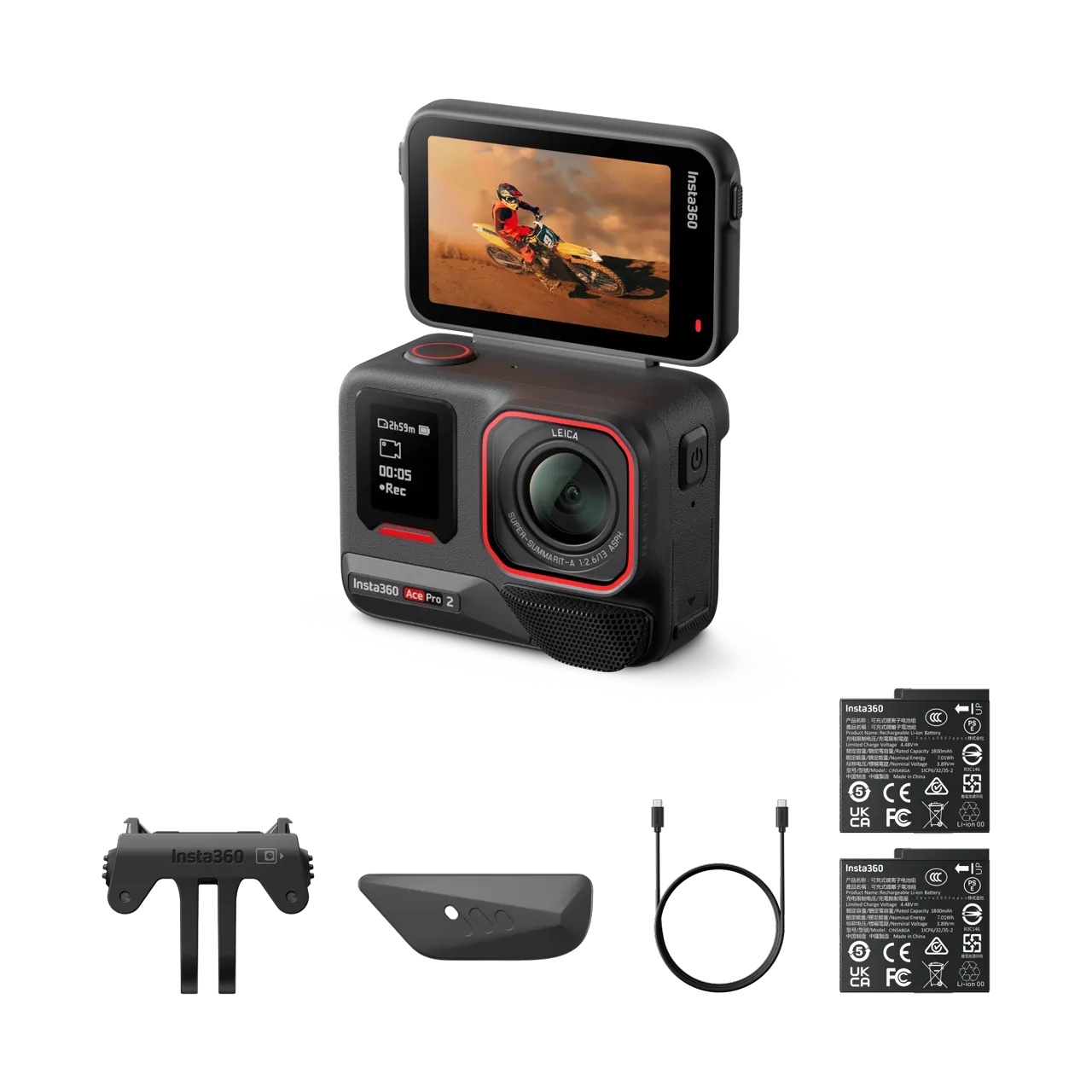 INSTA360 Ace Pro 2 Sport Camera Pack - Black