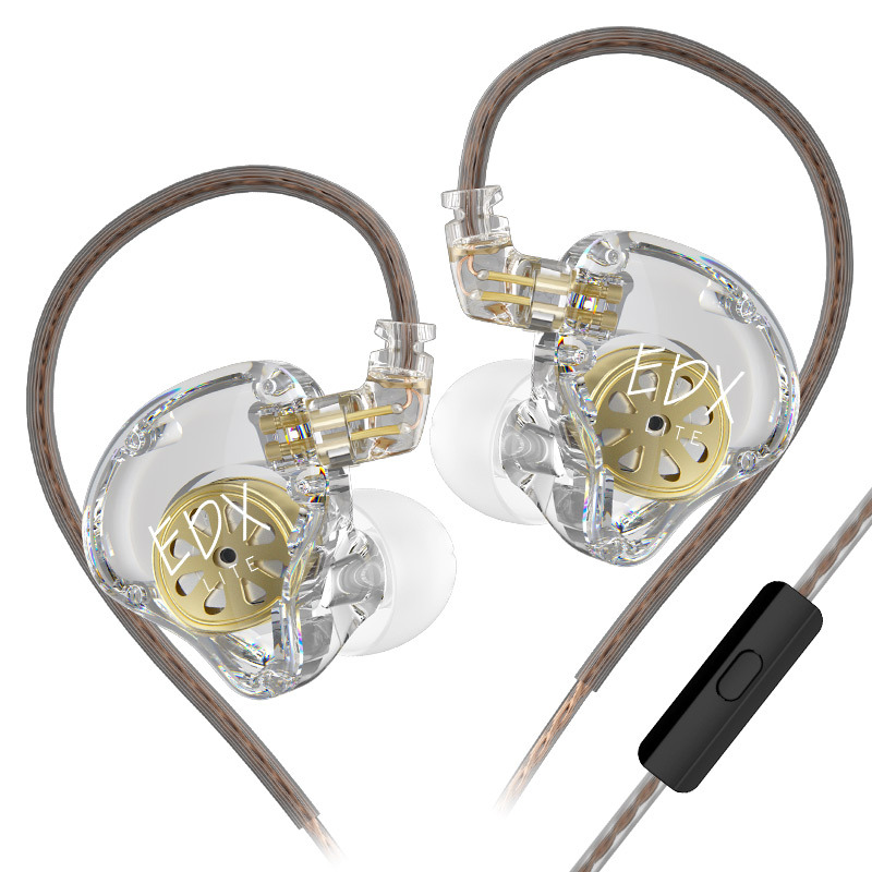 SZSMART KZ-EDX Lite HIFI Curved In-Ear Headphones with Transparent Microphone