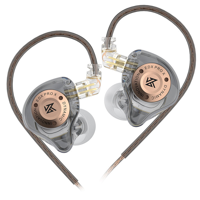 SZSMART KZ-EDX Pro X In-Ear Headphones (Curved, Grey) - 108±3dB Sensitivity