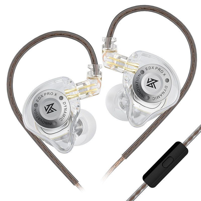 SZSMART KZ-EDX Pro X Curved In-Ear Headphones with Transparent Microphone (In-ear - Sensitivity 108±3dB)