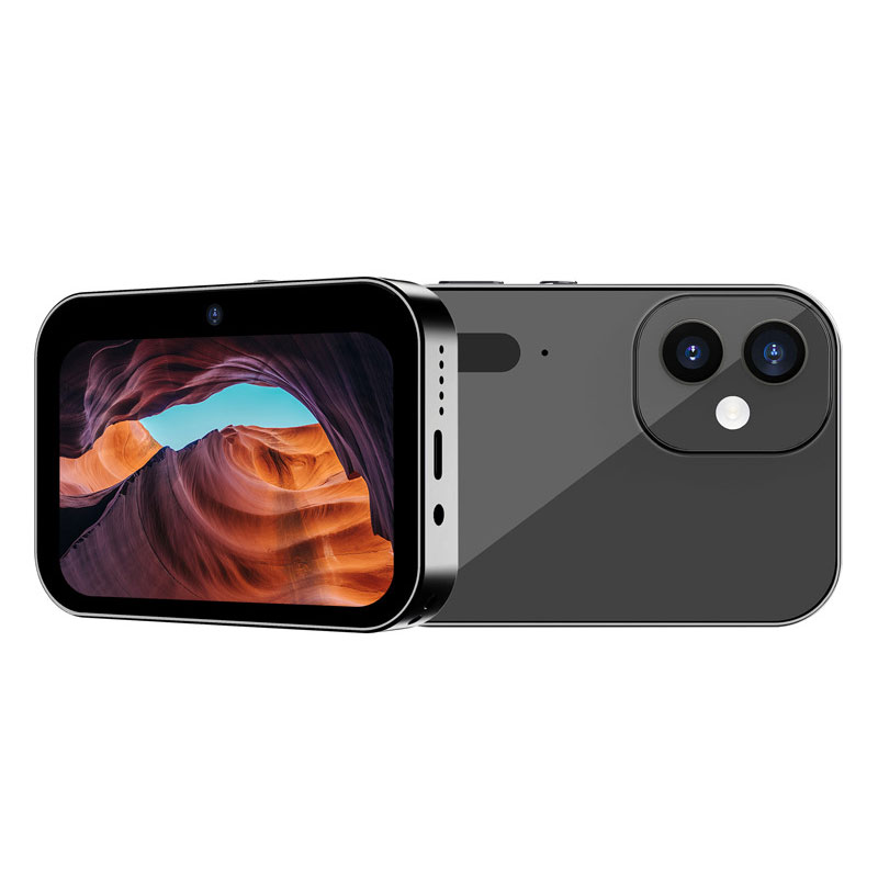 SZSMART D6 Compact Camera with OLED HD 3" Screen, 16x Zoom, OTG, 3 Lenses + 128GB Memory Card - Black