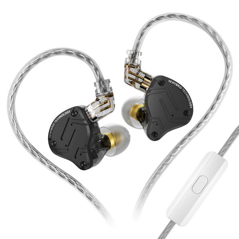SZSMART KZ ZS10 PRO X HIFI Curved In-Ear Headphones with Microphone (Sensitivity 112±3db)