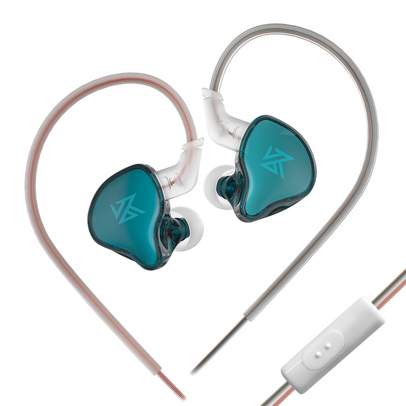Ecouteurs intra-auriculaires SZSMART KZ EDCX HiFi avec micro, Bleu marine (Intra-auriculaires - Sensibilité 103±3db)
