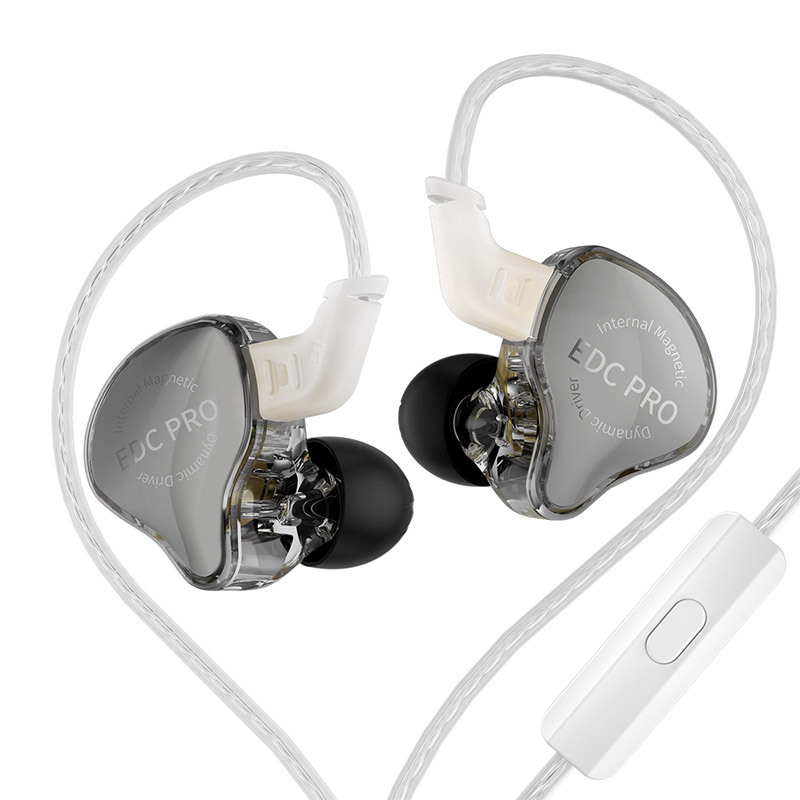 Casques intra-auriculaires SZSMART KZ-EDC PRO HIFI avec microphone - Gris