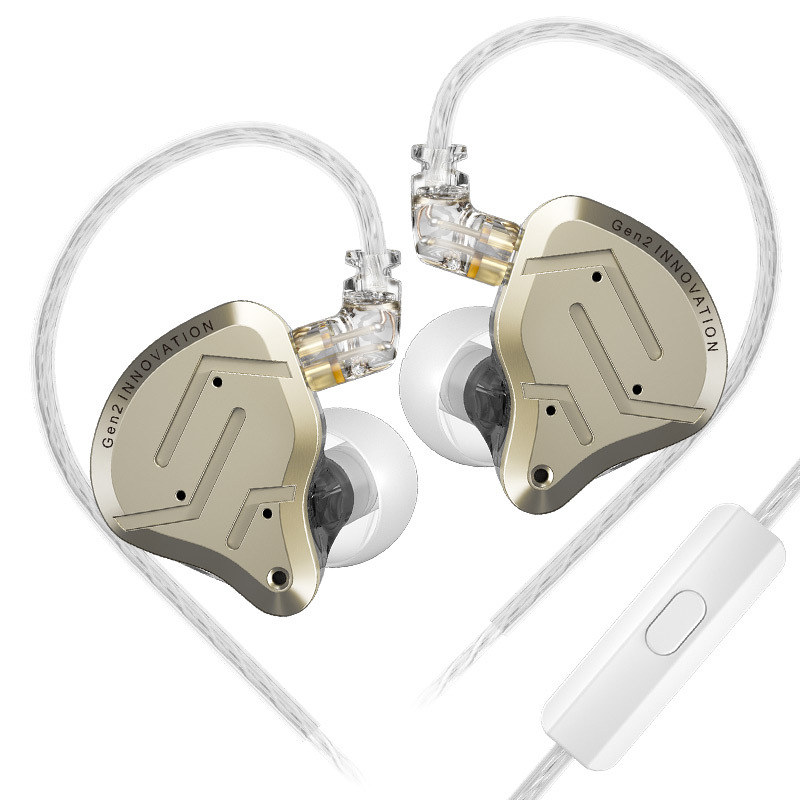 SZSMART KZ ZSN PRO 2 HIFI Curved In-Ear Headphones with Gold Plated Microphone (108dB Sensitivity)