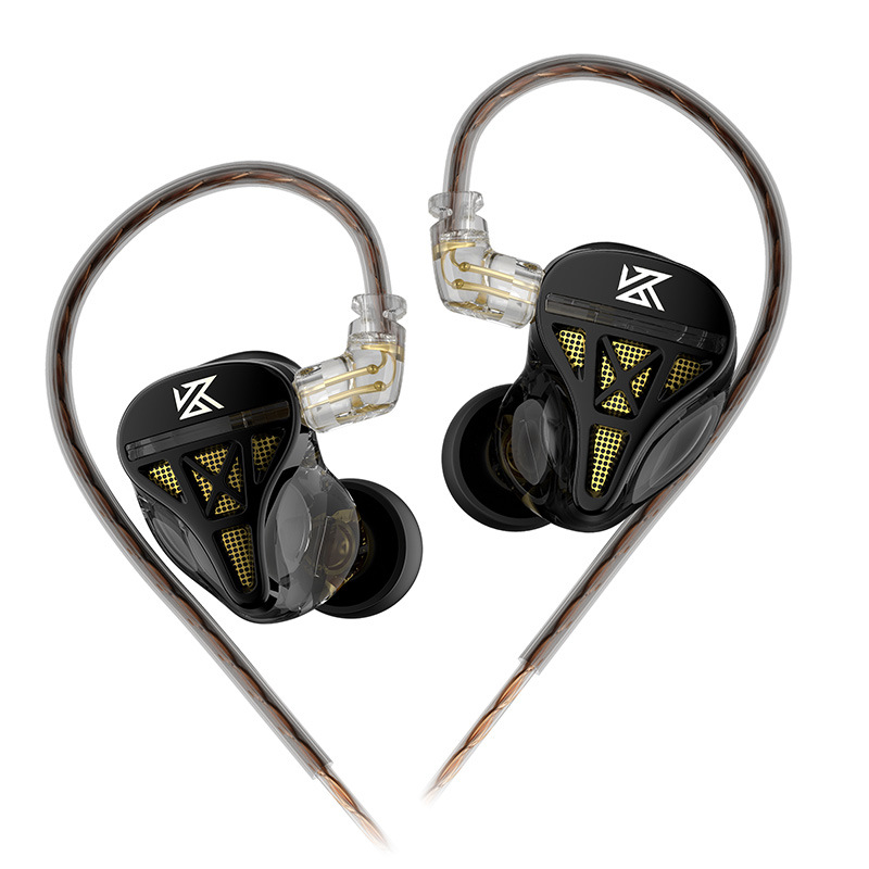 SZSMART KZ-DQS HIFI In-Ear Headphones (Black, 110±3dB Sensitivity)