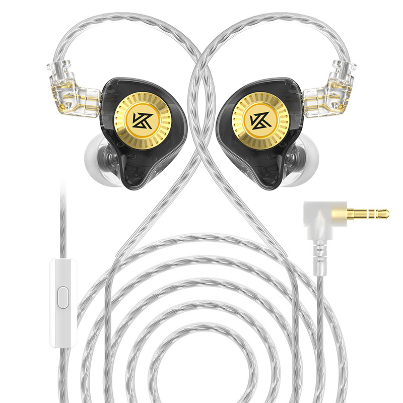 SZSMART KZ EDX ULTRA HIFI In-Ear Headphones with Microphone, Black (Sensitivity 112±1db)