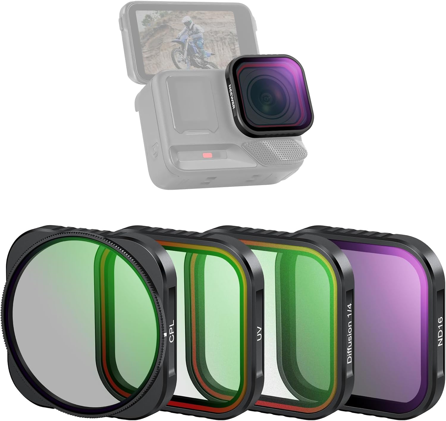 Neewer ND Filter Kit (4-Piece) for Insta360 Ace Pro & Ace Pro 2
