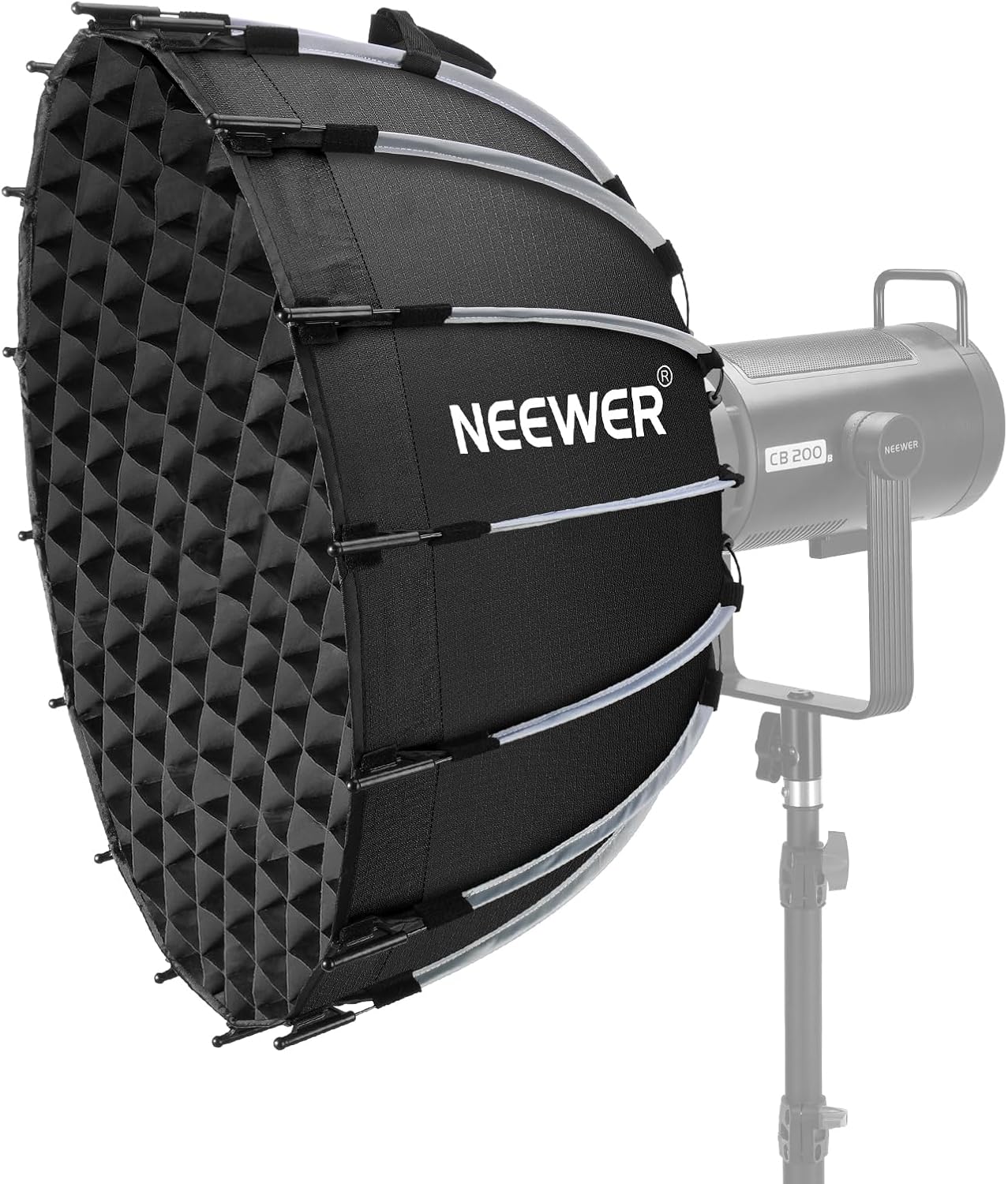 Kit Neewer Softbox Parabólico de 23,6 pulgadas, montaje Bowens con difusores de luz para estudio fotográfico, video y streaming