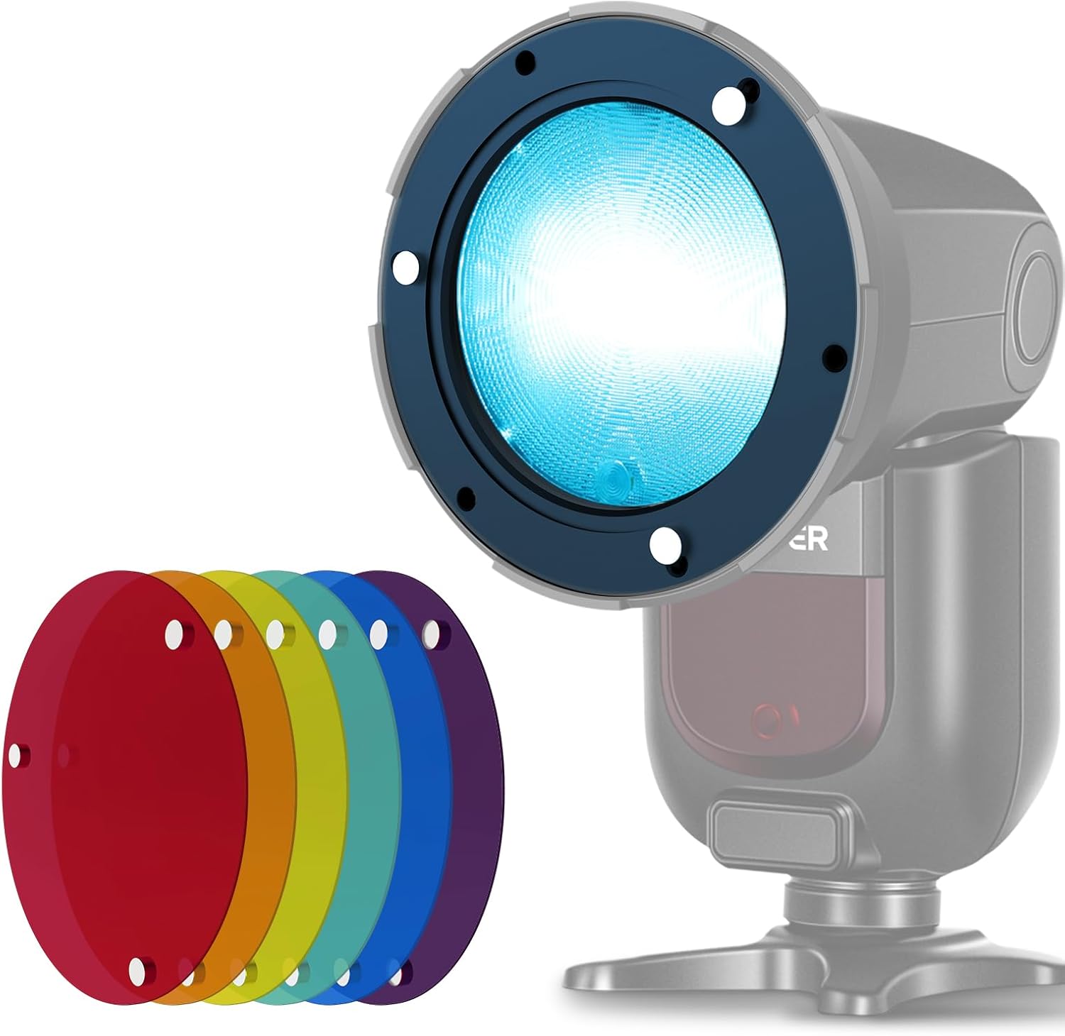 Neewer Color Gel Filters Kit (6 Piece) for Magnetic Flash Diffusers
