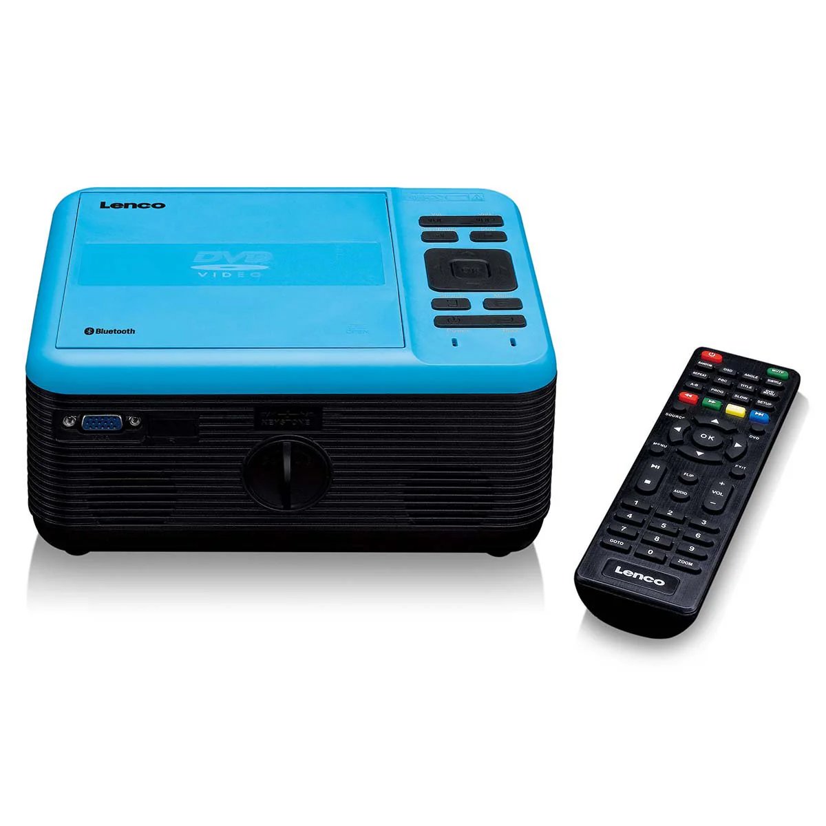 Lenco LPJ-500BU - LCD Projector with DVD Player and Bluetooth - Blue - Euro / Type-C (CEE 7/16)