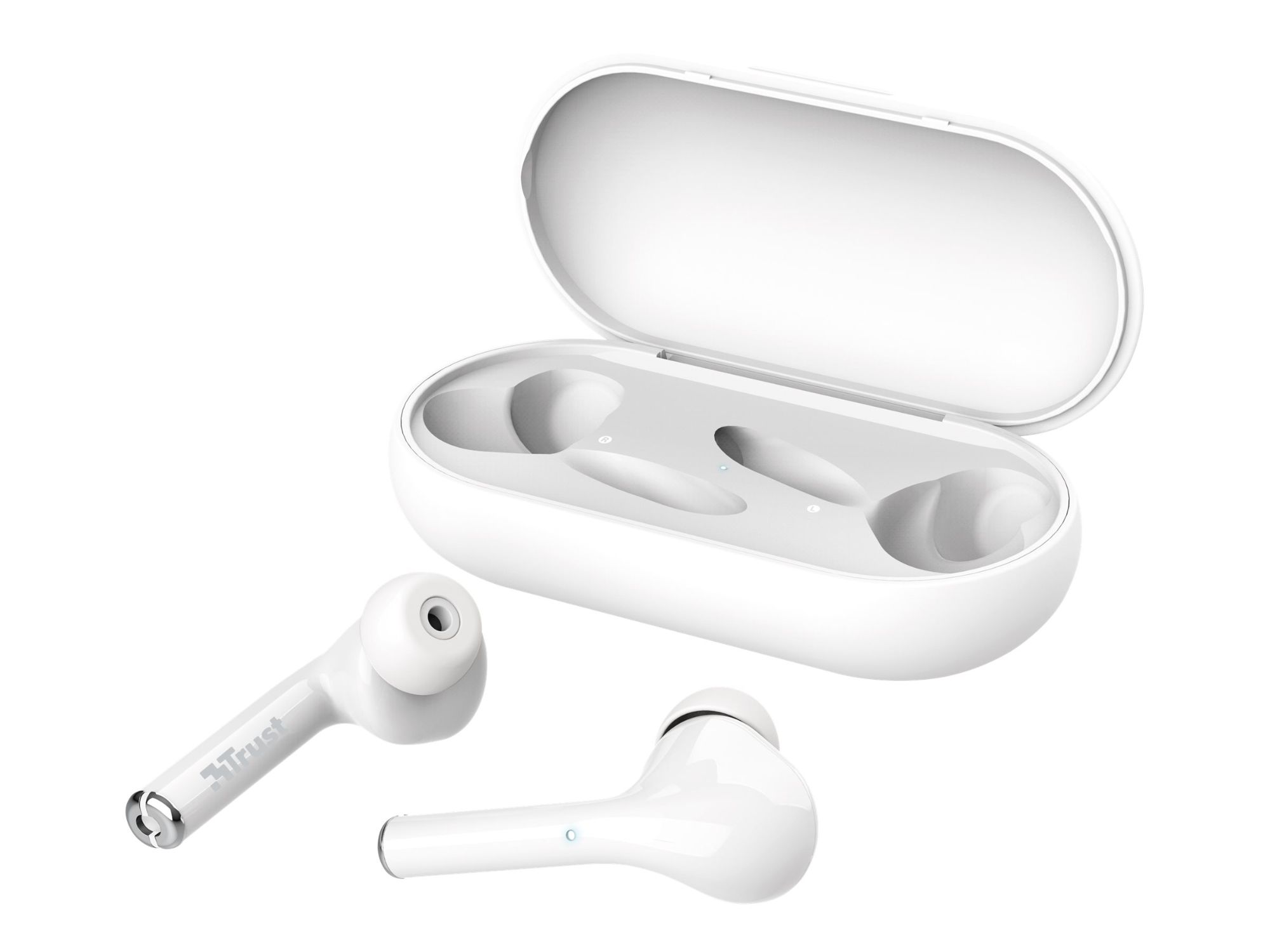 Trust Nika Touch Wireless Earbuds with Microphone - Bluetooth - White