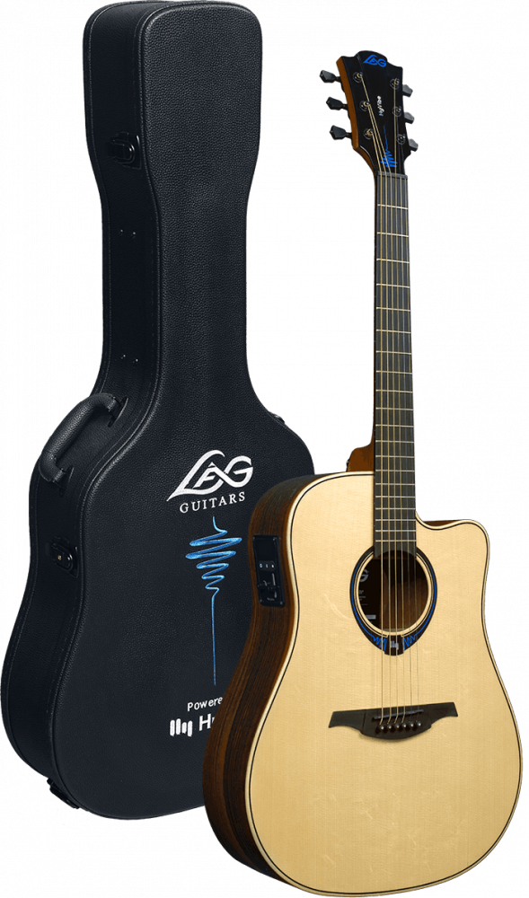 Lâg Tramontane Hyvibe 30 - Electroacoustic Folk Guitar - Dreadnought - Glossy