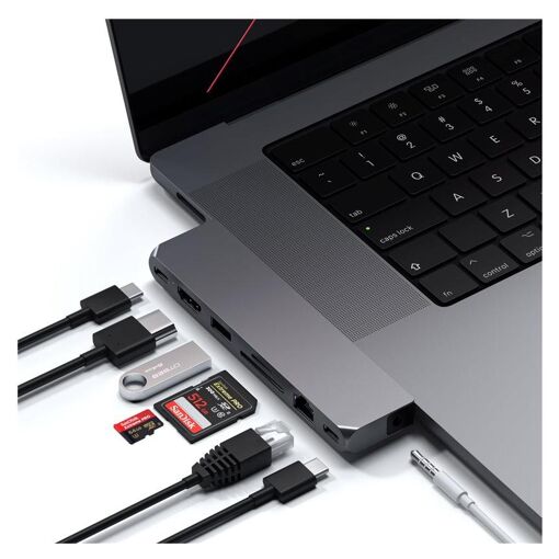 Station d'accueil Satechi Pro Hub Max - 2 ports USB-C - HDMI, USB4 - 1 Gbit/s