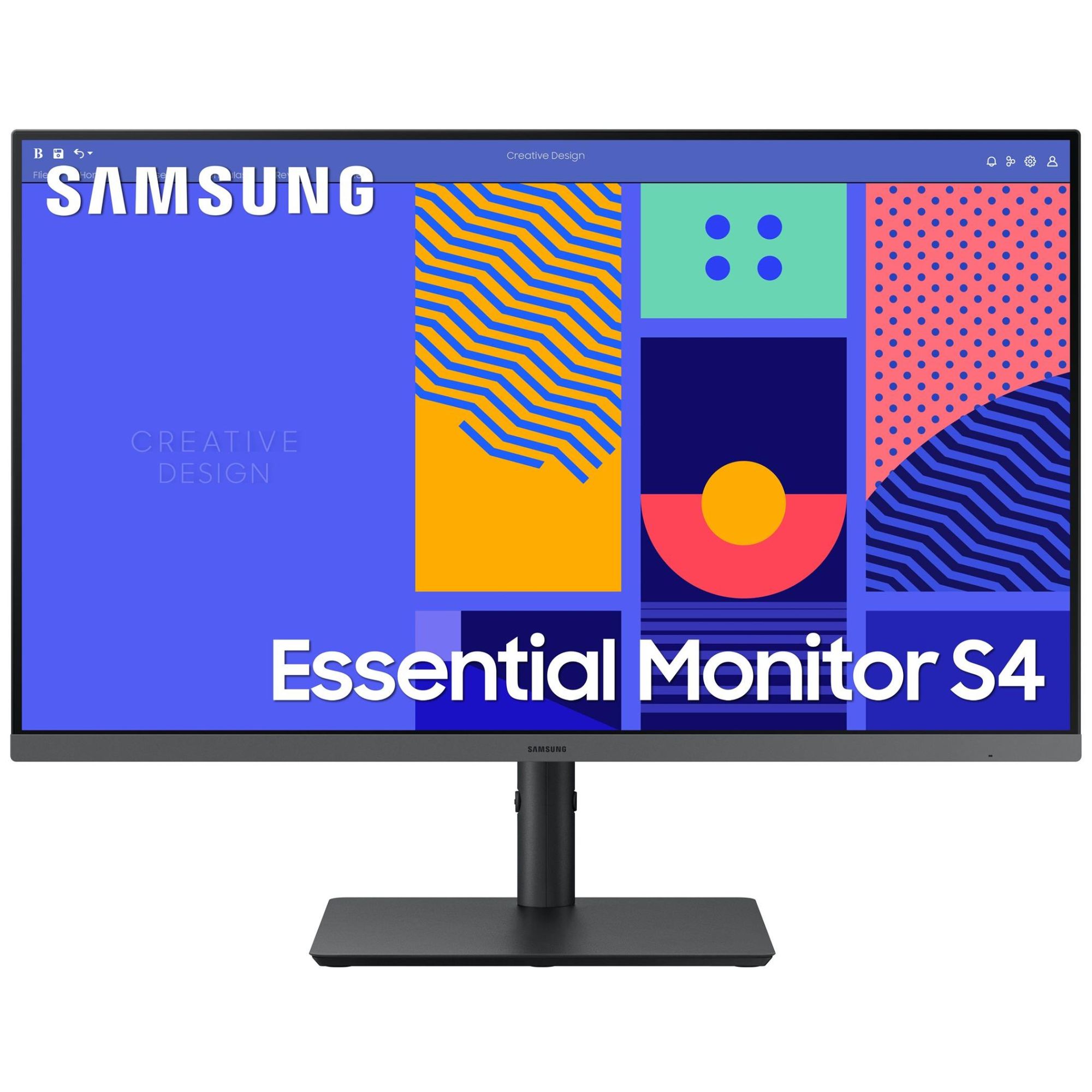 Samsung S27C432GAU - C432 Series LED Monitor - 27inch - Full HD (1080p) 100Hz - IPS - 250 cd/m² - 4ms Response Time - HDMI, VGA, DisplayPort - Black