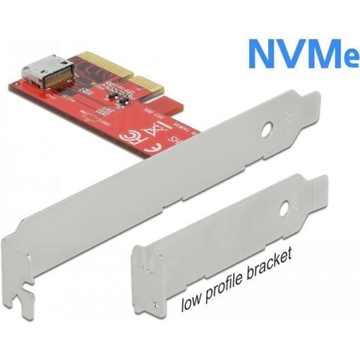 Controlador de memoria Delock PCI E x4 4.0 con puerto SFF-8612 y NVMe 1.2