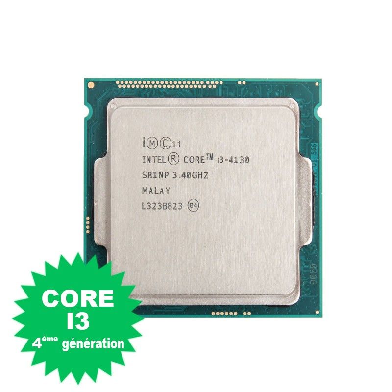 Processeur Intel Core i3-4130 3,4 GHz 3 Mo 5 GT/s FCLGA1150 Double cœur SR1NP
