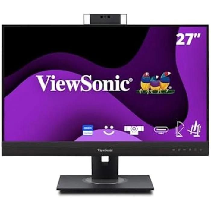 ViewSonic VG2757V-2K - Écran LED - 27" - 2560 x 1440 QHD @ 100 Hz - IPS - 350 cd/m² - 1300:1 - 5 ms - HDMI, DisplayPort, USB-C - haut-parleurs
