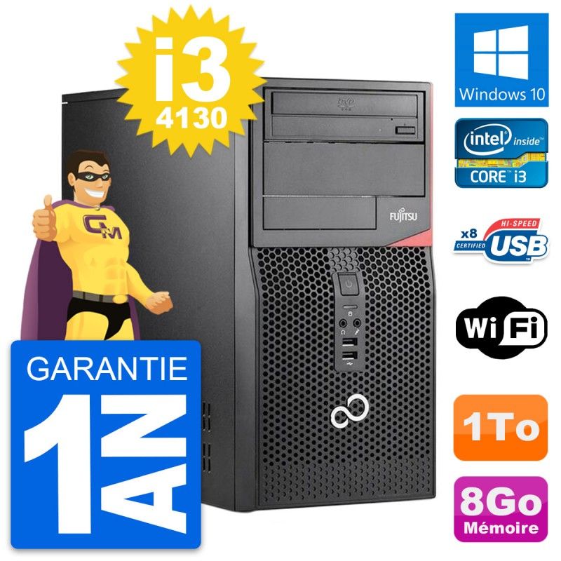 Fujitsu Esprimo P520 MT Desktop PC - Intel Core i3-4130, 8GB RAM, 1TB HDD, Windows 10, WiFi