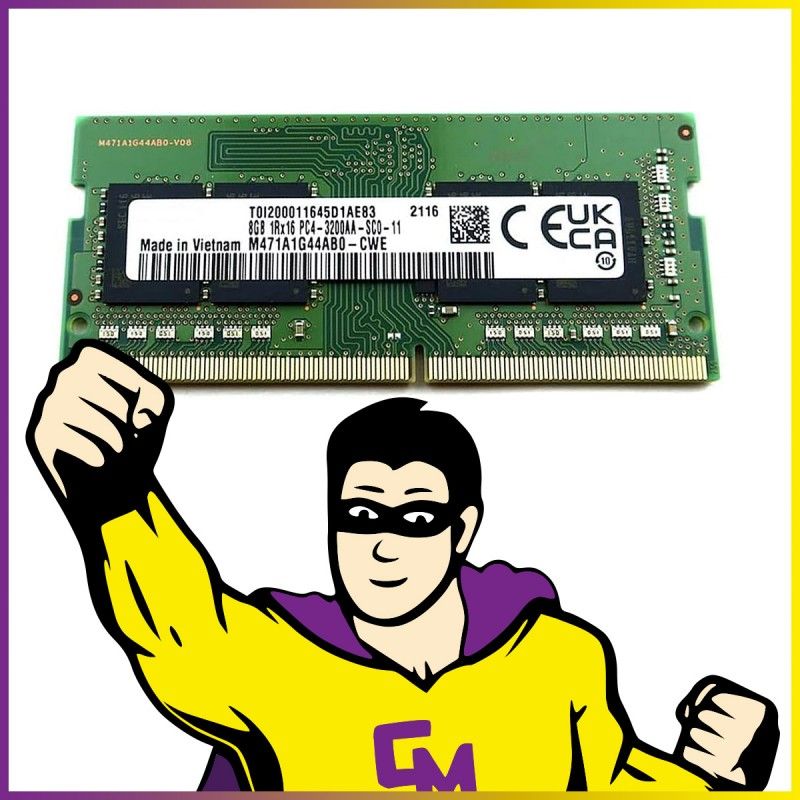 Samsung 8GB DDR4 SODIMM RAM (M471A1G44AB0-CWE, 3200MHz)