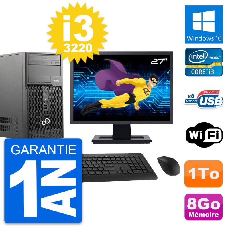 Fujitsu P510 27-Inch PC Tour - Intel i3, 8GB RAM, 1TB HDD, Windows 10, WiFi