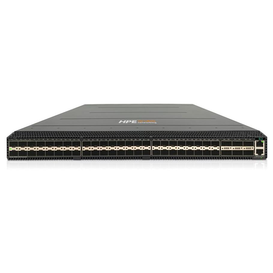 HP Aruba CX 10000-48Y6C - Managed Switch - C3 - 48 x 1/10/25 Gigabit Ethernet SFP/SFP+/SFP28 + 6 x 40/100 Gigabit QSFP+/QSFP28 - Airflow from Rear to Front - Rack-mountable