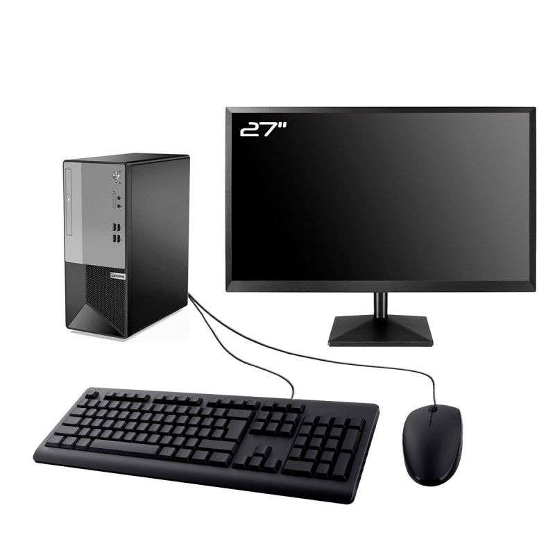 Monitor de juego Lenovo V50T de 27 pulgadas con RTX 3050, i5-10400, 16GB de RAM, 1TB SSD, Windows 11