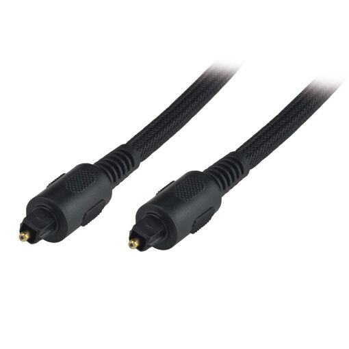 Câble audio numérique MCL Samar - 5 m, TOSLINK mâle/mâle optique, noir