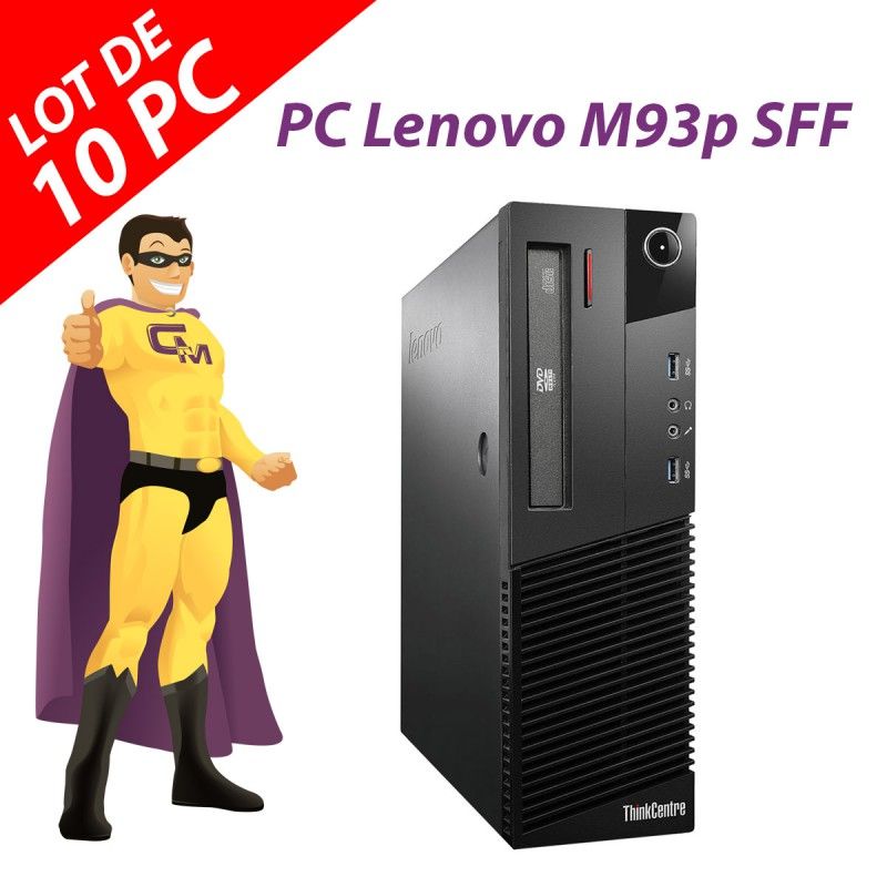 Lenovo ThinkCentre M93p SFF Computer Lot (10 Units) - Intel G3220, 4GB RAM, 250GB HDD, Windows 10, WiFi