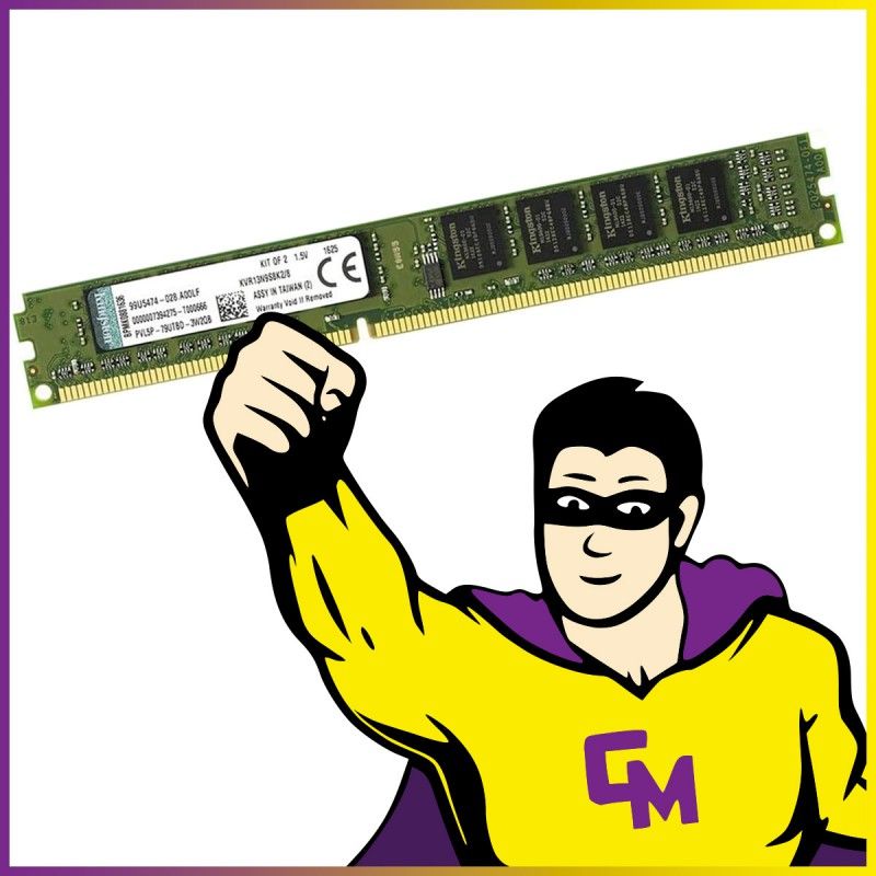 4GB DDR3 RAM Kingston KVR13N9S8K2/8 1333MHz CL9 Low Profile PC Memory
