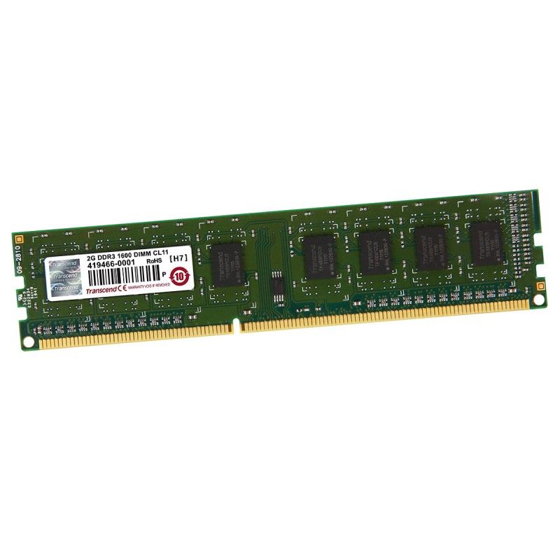 Memoria RAM Transcend 1600Mhz 2GB DDR3 (JM1600KLN-2G)