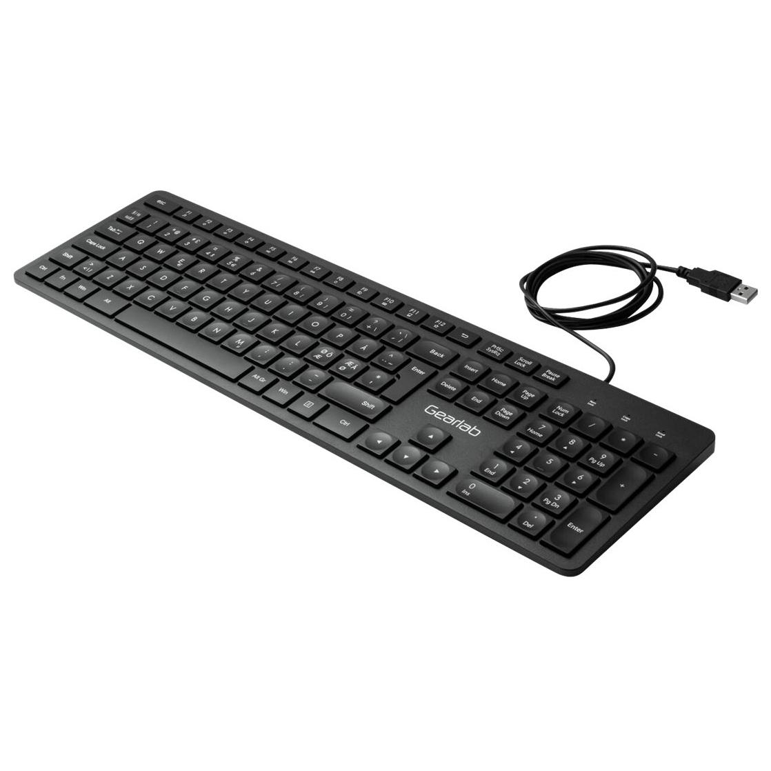 eSTUFF G220 Keyboard - USB, QWERTY, Nordic Black
