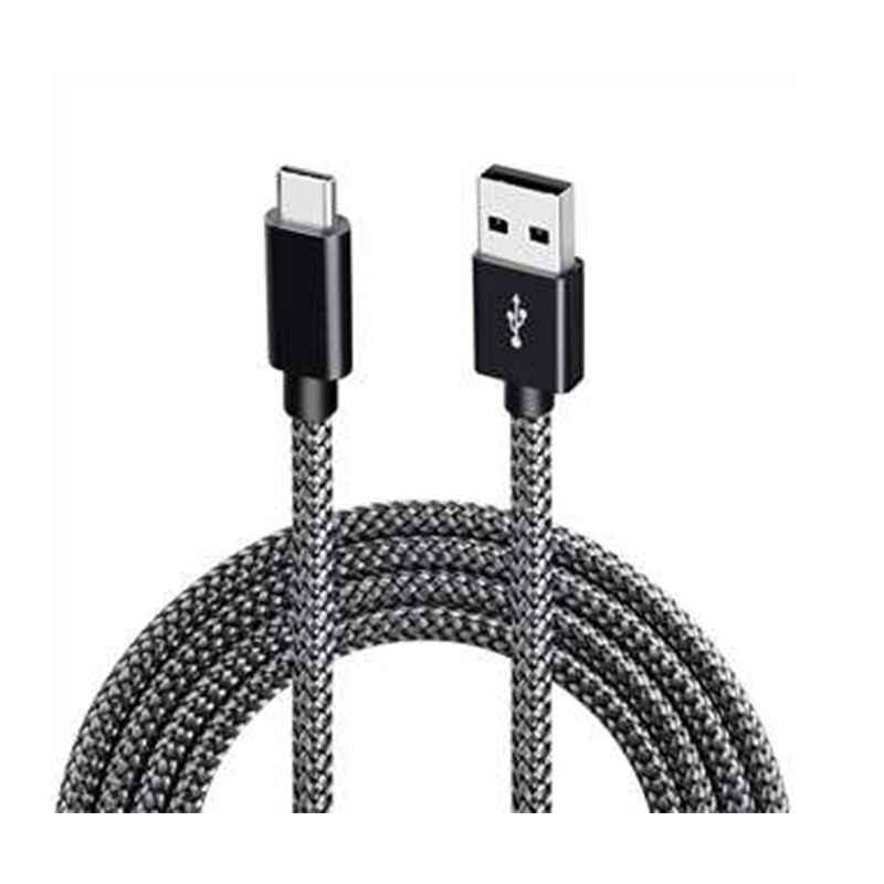 INF USB-C to USB-A 2.0 Cable with Quick Charge 3A - Black, 1m
