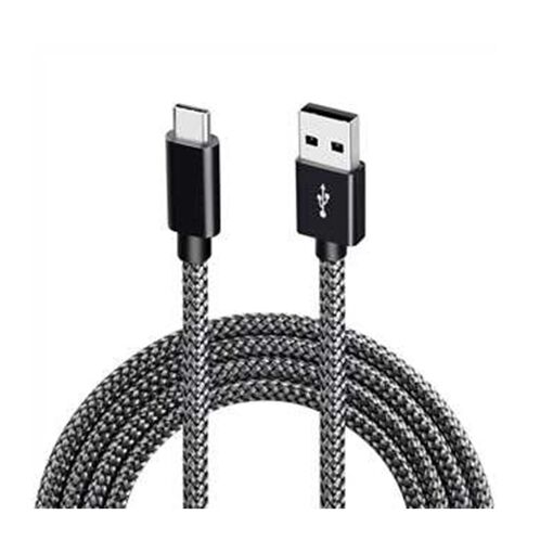 INF USB-C to USB-A 2.0 Cable with Quick Charge 3A - Black, 1m
