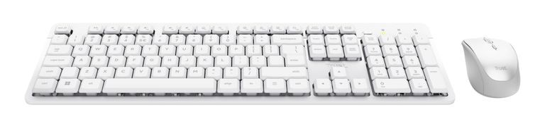 Trust Ody II Wireless Keyboard and Mouse Set, White