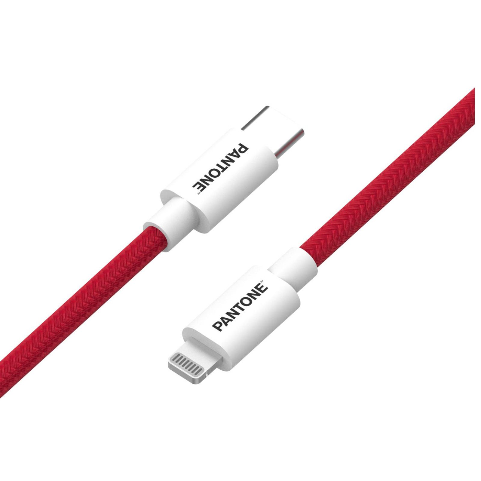 Pantone Lightning Cable 1.5m Red & White