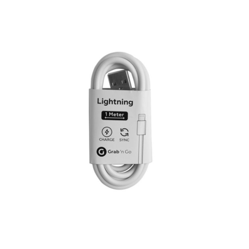 Câble de charge et transfert de données USB-A vers Lightning 2,4A 1M Partel Blanc