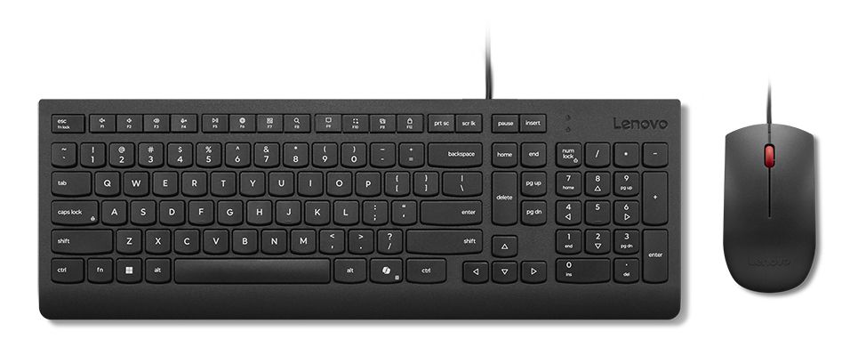 Lenovo Universal Keyboard and Mouse Set, Black