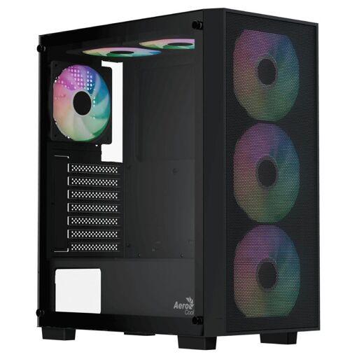 Torre media AeroCool B509A Flow ARGB Negro
