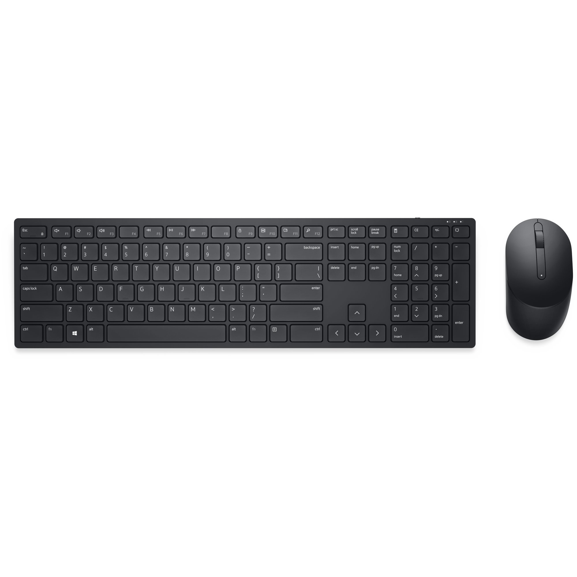Teclado y mouse Dell Pro - KM5221W - Alemán (QWERTZ) - Negro