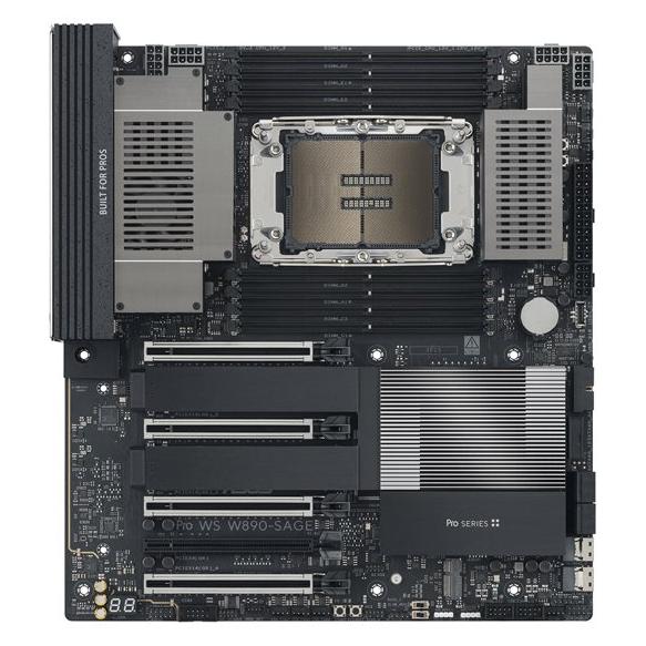 ASUS Pro WS W890-SAGE Motherboard - SSI CEB, LGA4710-2 Socket, W890 Chipset, USB4, 2.5/10 Gigabit LAN