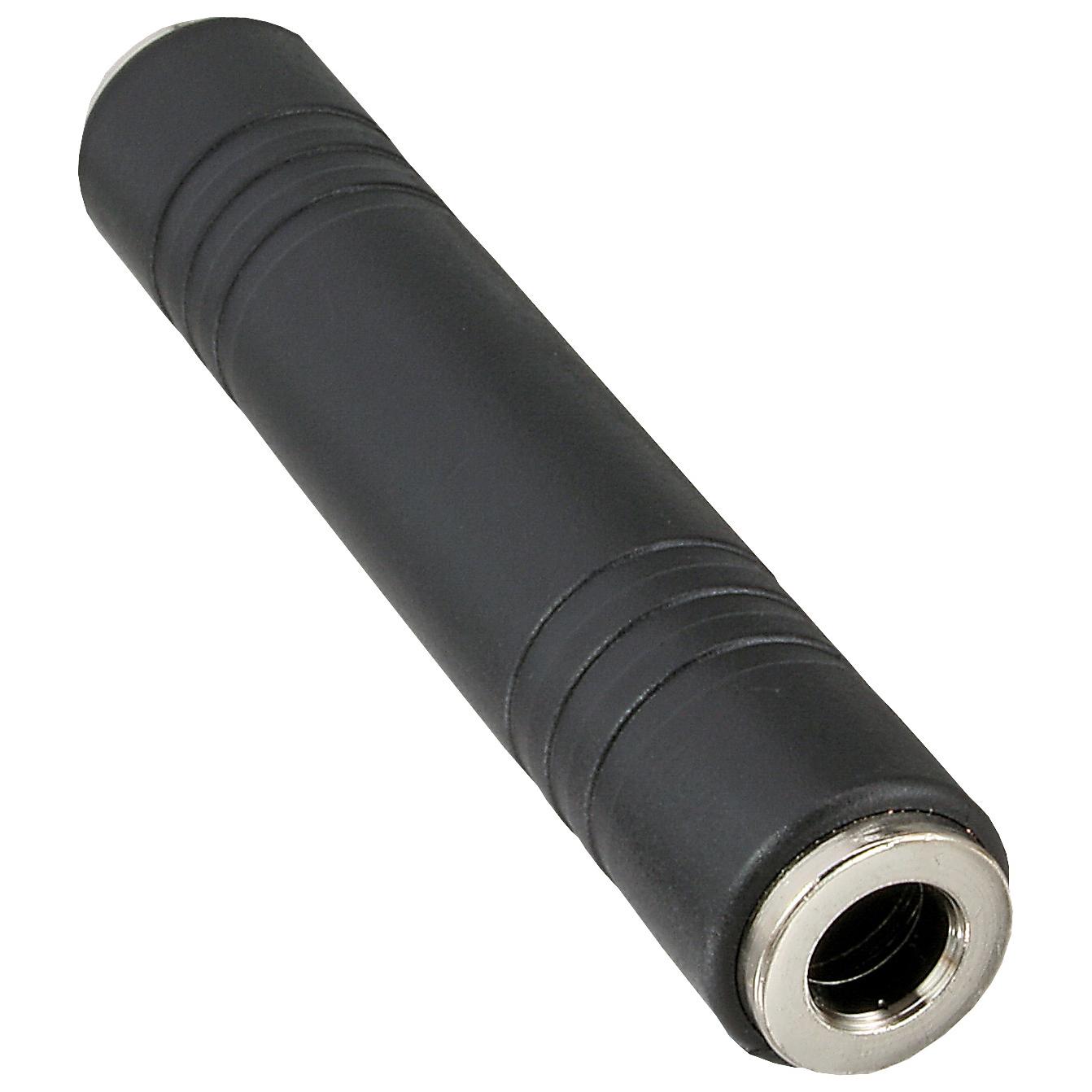 InLine 6.3mm Jack Adapter - Female to Female, Black