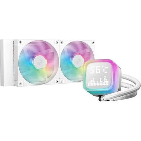 DeepCool LP240 240mm AIO Liquid Cooler - 120mm Fans for CPU, White