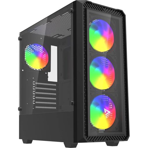 Cubo RGB de vidrio Savio Negro