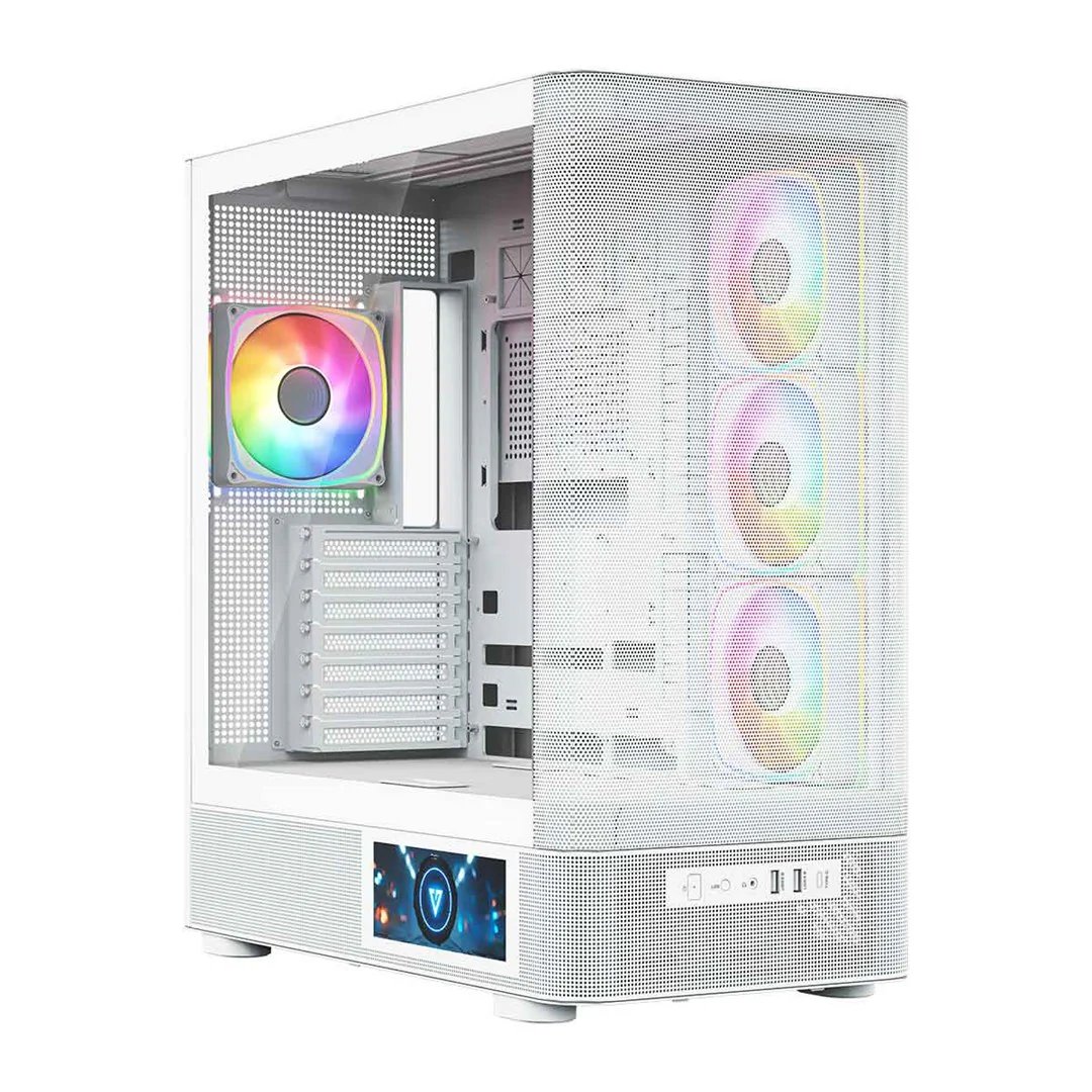 Modecom Volcano AQ400 ARGB Midi White
