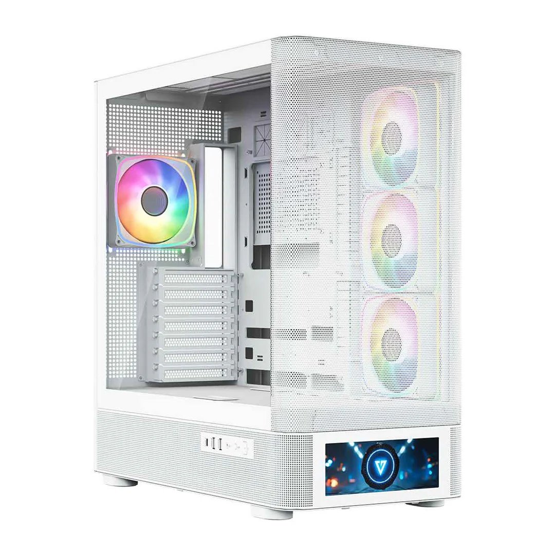 Modecom Volcano AQ500 ARGB Midi White