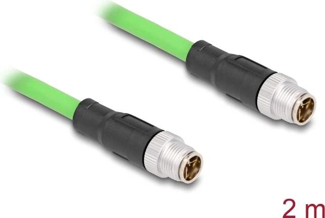 Câble Ethernet Delock codé X, 8 broches, 2 m, vert
