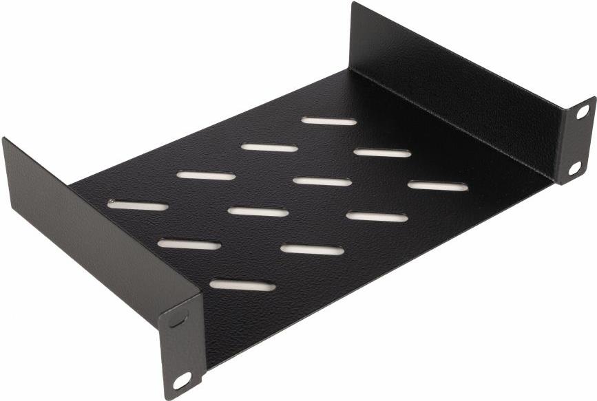 Equip 10' Fixed Shelf - 1HE - 150mm - Black - Rack Shelf - Black - 100kg - 1U - Turkey - 48,3 cm (19") (EZFS-10-1-15-B)